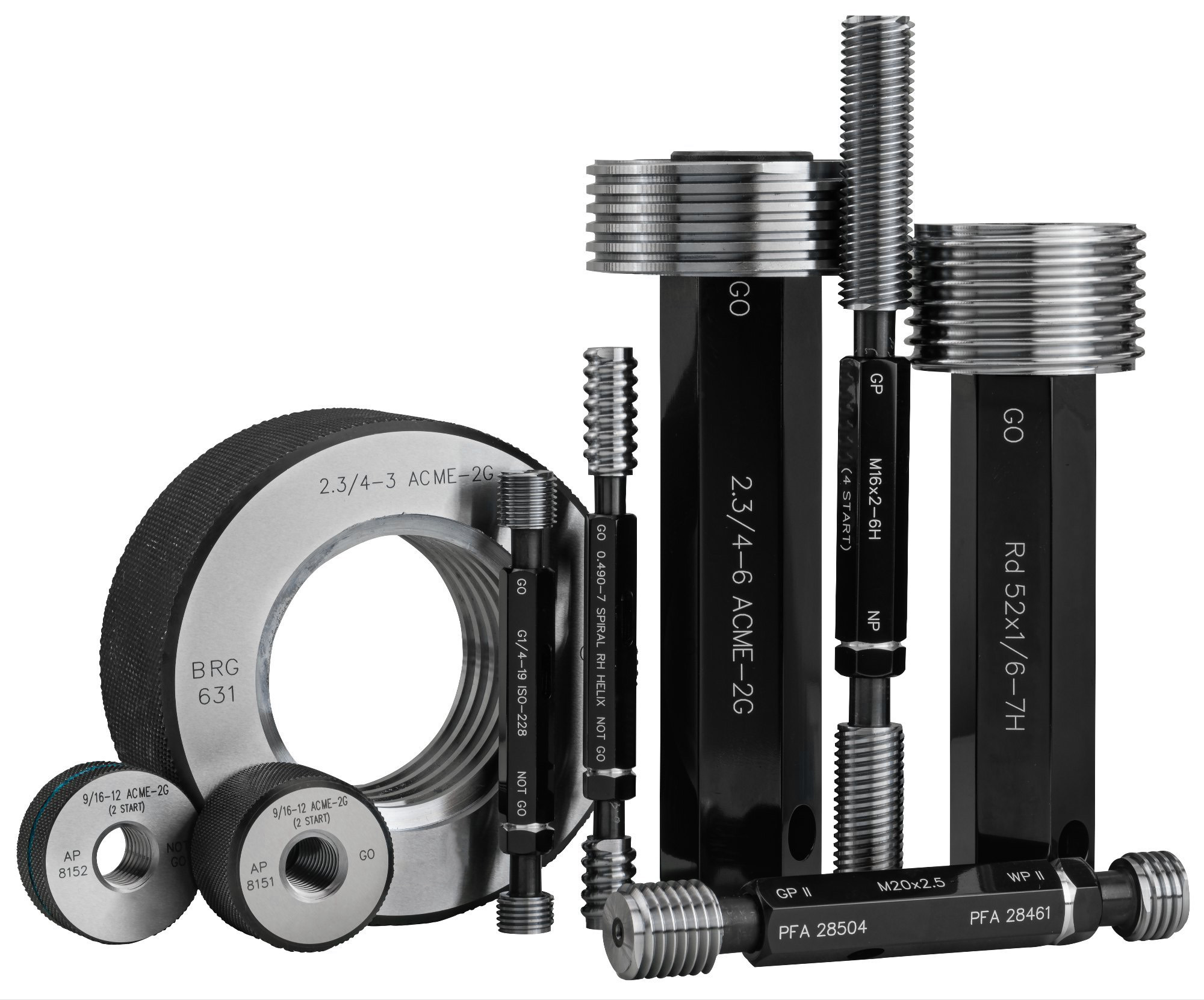 Gauges and wear plates requiring high stability